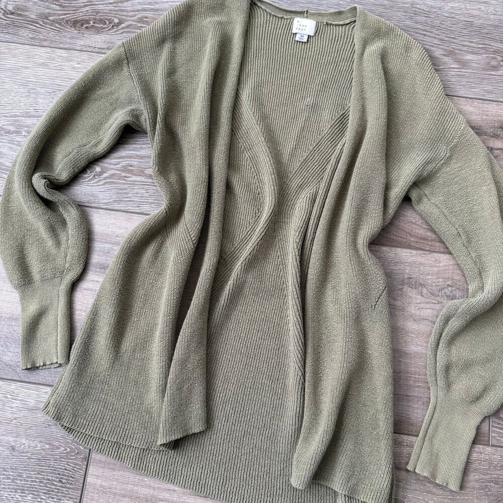 a new day Sage Green Cardigan - Picture 2 of 3
